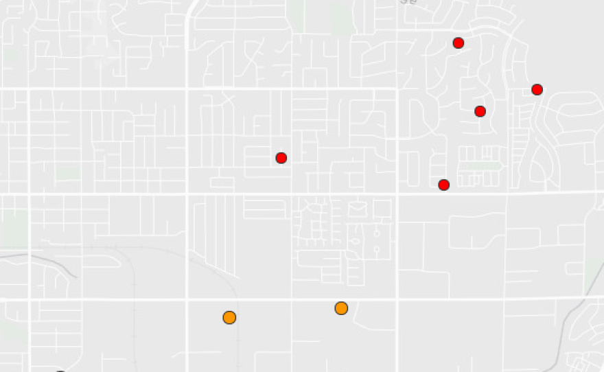 A cluster of earthquakes shook the La Habra area of Orange County on March 28, 2014.