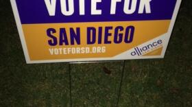 San Diego Alliance got residents to post get-out-the-vote yard signs like this one for the November 2014 election.