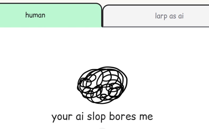 Websites like youraislopbores.me have become playgrounds for people looking for light relief in a bot-heavy world.