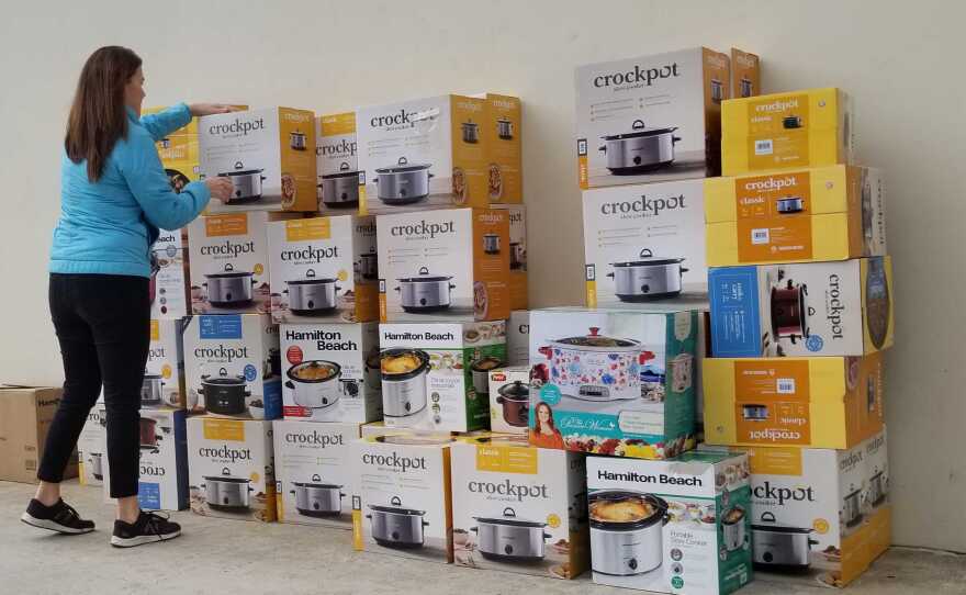 United Way of San Diego County crockpot donation to STEP.jpg