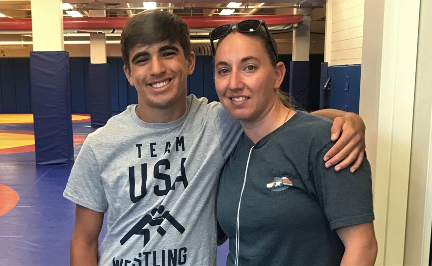 Jack Harrison, 18, with his aunt Jamie Childers, 32, in this undated photo.