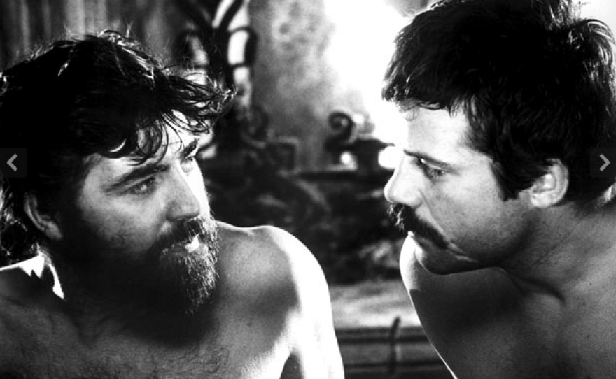 Alan Bates and Oliver Reed in Ken Russell's "Women in Love."