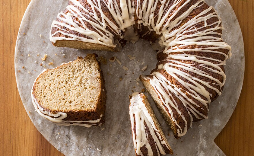 Cider-glazed apple bundt cake. In Season 18 of AMERICA'S TEST KITCHEN, hosts Bridget Lancaster and Julia Collin Davison head into the test kitchen to bring viewers equipment reviews, taste tests, and recipes for the home cook.