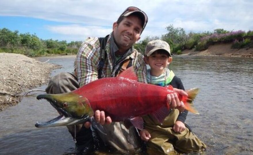 Donald Trump Jr. posted this photo of himself on Facebook in 2014. He tweeted his opposition to Alaska's Pebble Mine this month, noting its potential harm to the salmon fishery.
