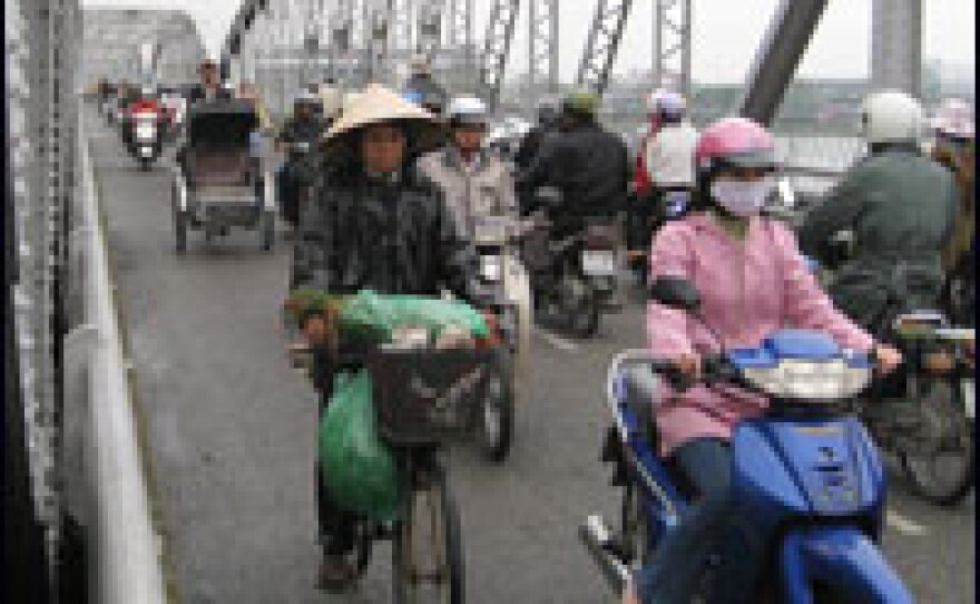 The bridge over the Perfume River today.