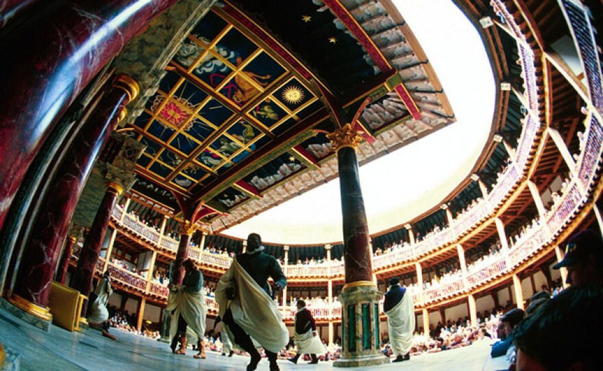 Performance of Shakespeare Play "Julius Caesar" at the Globe Theatre, Southwark, London, Britain (1999).