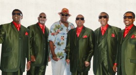 The celebrated gospel group The Blind Boys of Alabama, pictured here with legendary blues musician Taj Mahal, (center) will perform at the California Center for the Arts on December 23, 2014. 
