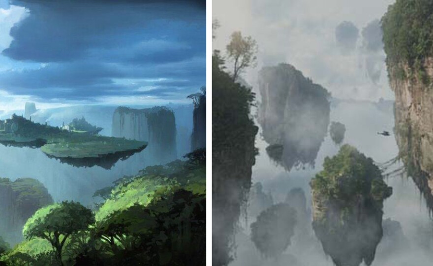 Hayao Miyazaki's "Castle in the Sky" and James Cameron's "Avatar"