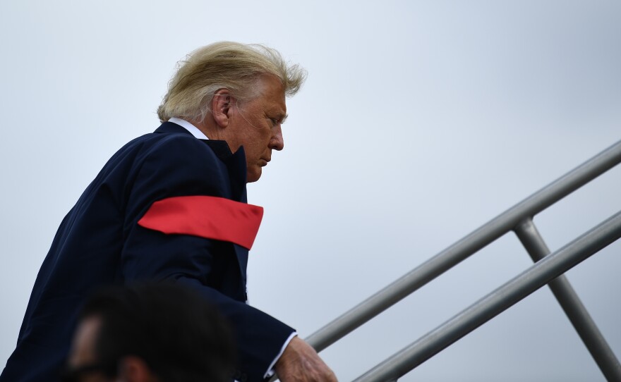 White House correspondent Maggie Haberman says President Trump, shown here in Miami on Nov. 2, 2020, is driven by a quest for power. "Almost everything about Donald Trump for 50 years at this point has been about power and dominance," she says.