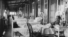 Tuberculosis patients convalesce at Vauclain Tuberculosis Sanitorium in San Diego in this undated photo. 