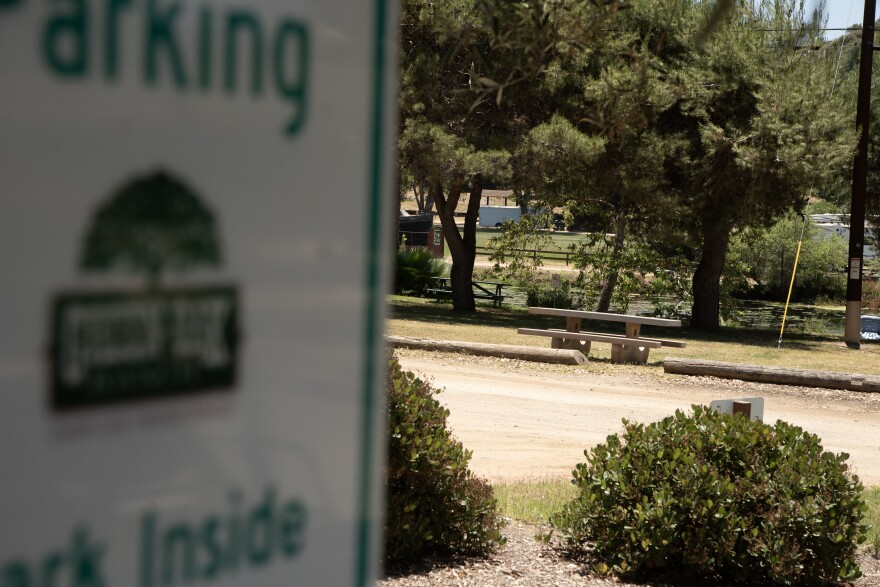 Oak trees line the dirt roads at Green Oaks Ranch on June 10, 2024, in Vista, Calif.