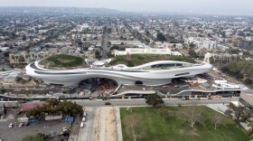 The Hall H Sunday panel Sneak Peek of the Lucas Museum of Narrative Art, will discuss the power of illustrated stories and the role of narrative art in society. The museum is scheduled to open in 2026. Rendering of what the museum will look like.