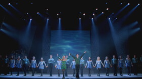 Performance photo of the cast of "Riverdance" live from the Beijing Exhibition Centre, December 2009. 