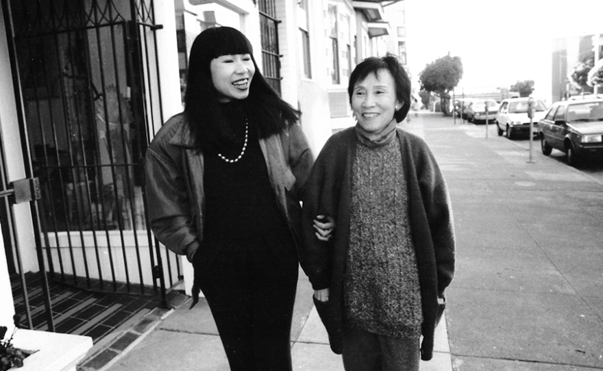 Amy Tan and her mother (undated photo)