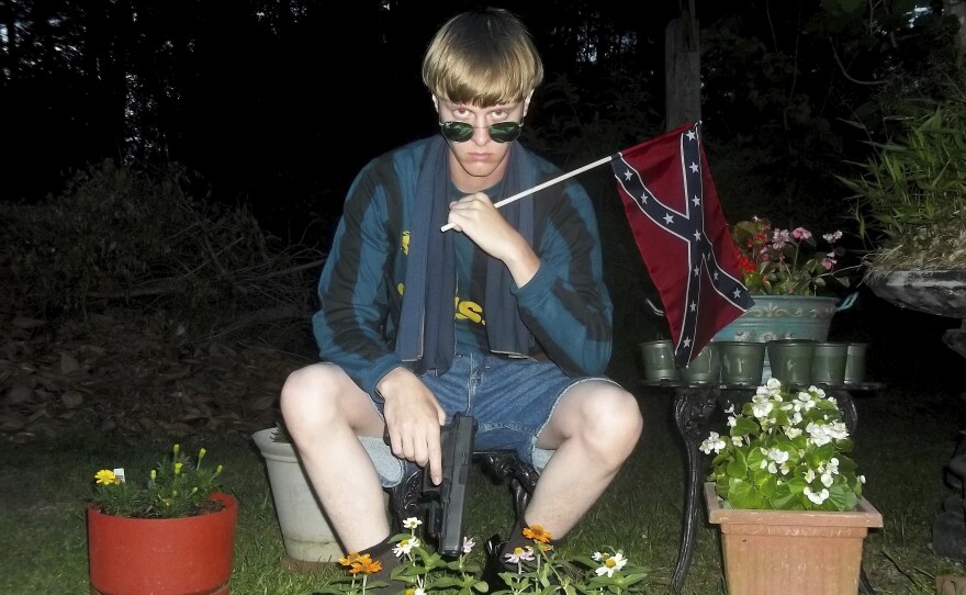 This undated photo appeared on a website investigated by the FBI in connection with Dylann Roof, who killed nine people in a Charleston, S.C., church in June 2015.
