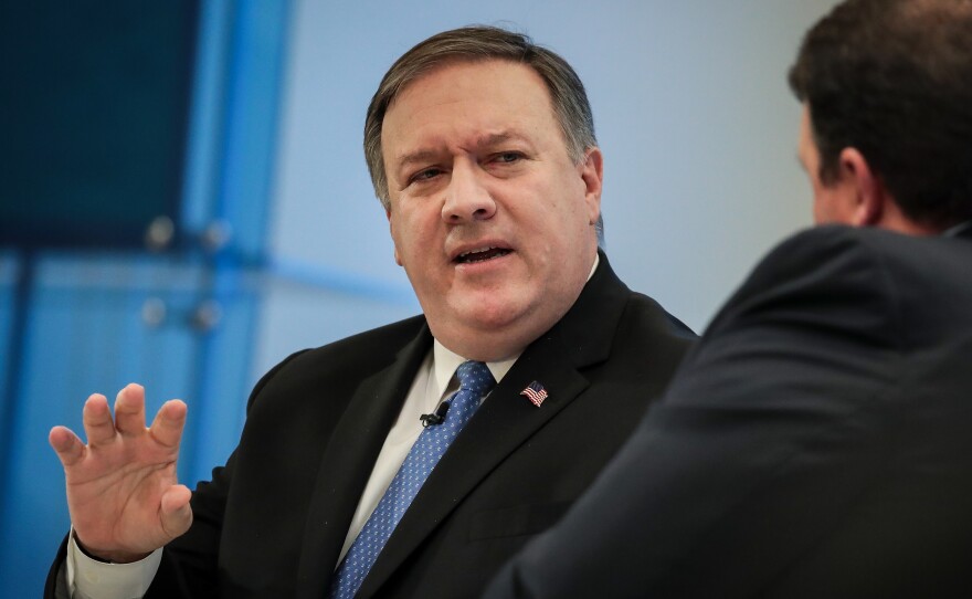 CIA Director Mike Pompeo spoke Tuesday at the American Enterprise Institute about the daily briefing he provides to President Trump most mornings at the White House. He pushed back against reports that Trump is not engaged.