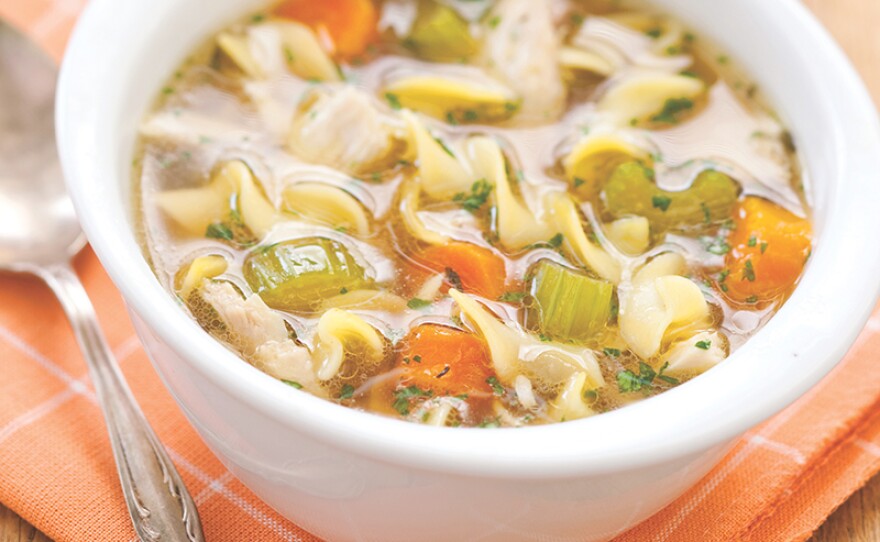 Farmhouse chicken noodle soup. In Season 18 of AMERICA'S TEST KITCHEN, hosts Bridget Lancaster and Julia Collin Davison head into the test kitchen to bring viewers equipment reviews, taste tests, and recipes for the home cook.