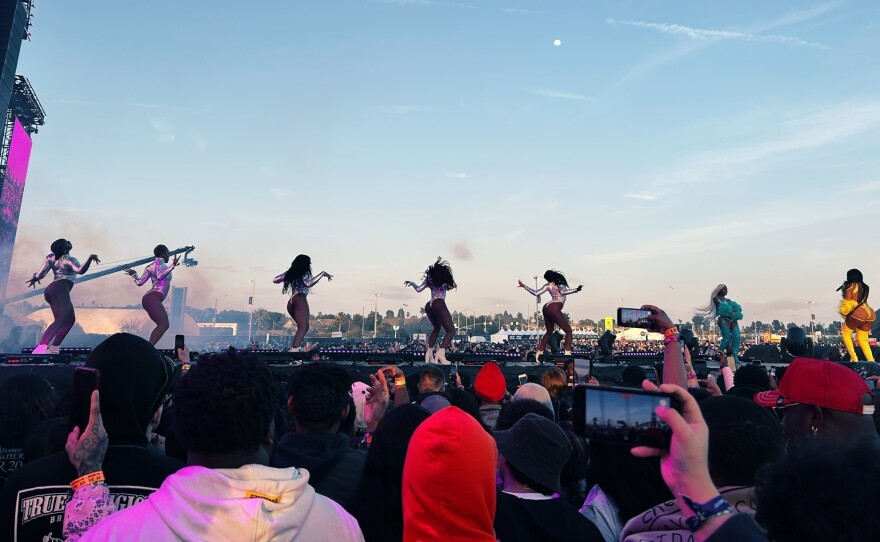 The City Girls performing at Rolling Loud.