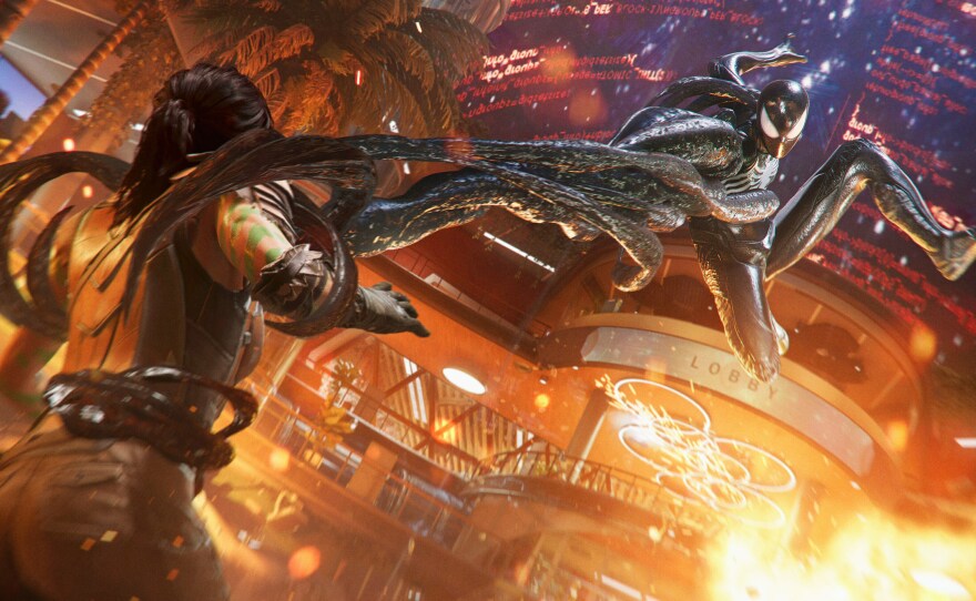 Peter can use the symbiotic power of his new Black Suit to devastating effect.