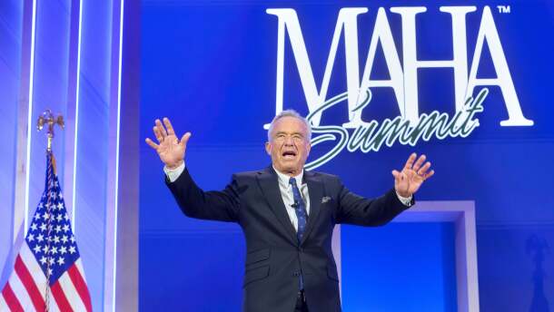 At a MAHA Institute event on Monday, Health Secretary Robert F. Kennedy Jr. announced plans to help people wean off antidepressants. Kennedy is pictured here arriving at another Make America Healthy Again event in November 2025.
