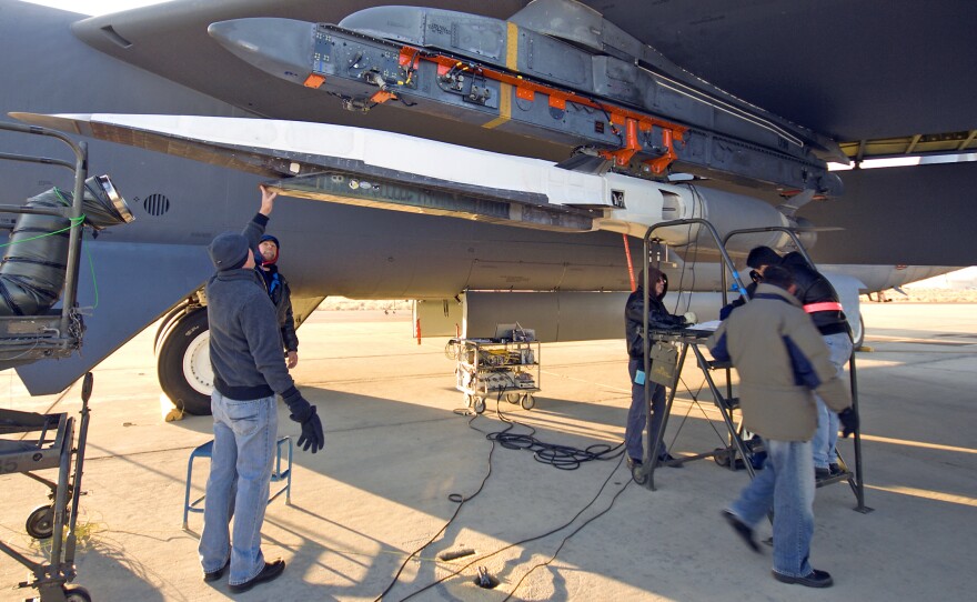 The X-51A Waverider was a prototype hypersonic missile capable of flying at Mach 5.1 for hundreds of miles. The Air Force is stepping up its development of similar weapons.