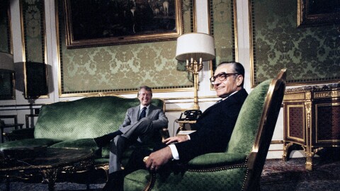 Jimmy Carter meets with Shah Mohammad Reza Pahlavi, 1979.