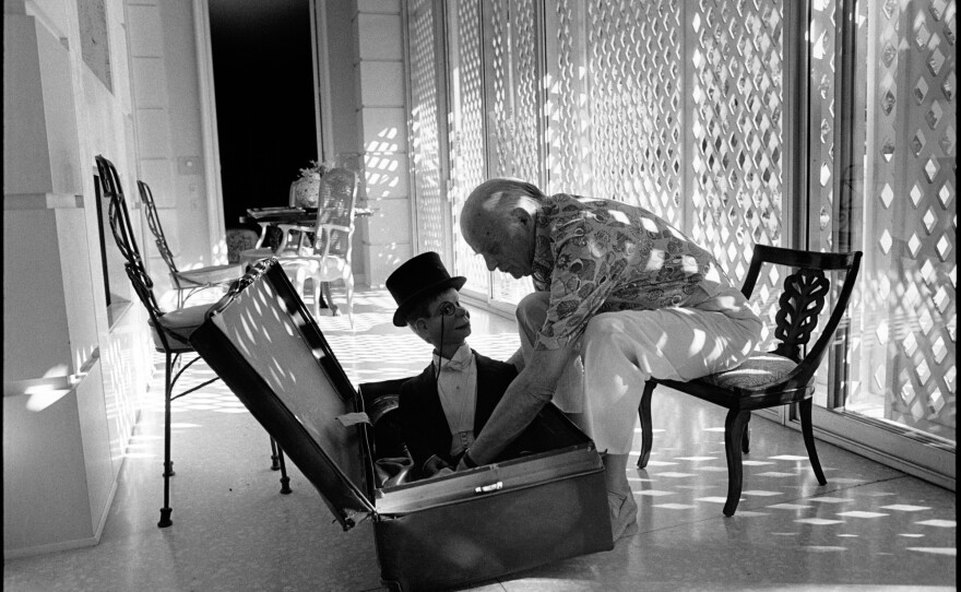 Edgar Bergen with Charlie McCarthy. Los Angeles, 1978.