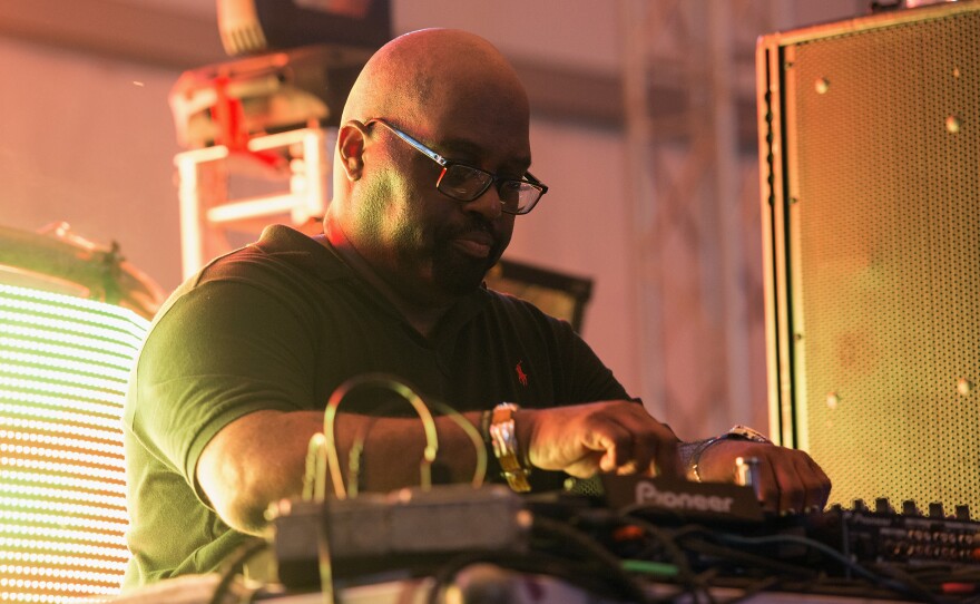 Frankie Knuckles performs during the 2013 Wavefront Music Festival at Montrose Beach on July 6, 2013 in Chicago, Illinois.