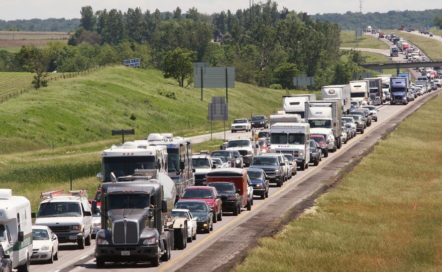 Marla Leaf received a speeding ticket after driving on Interstate 380 in Cedar Rapids, Iowa.