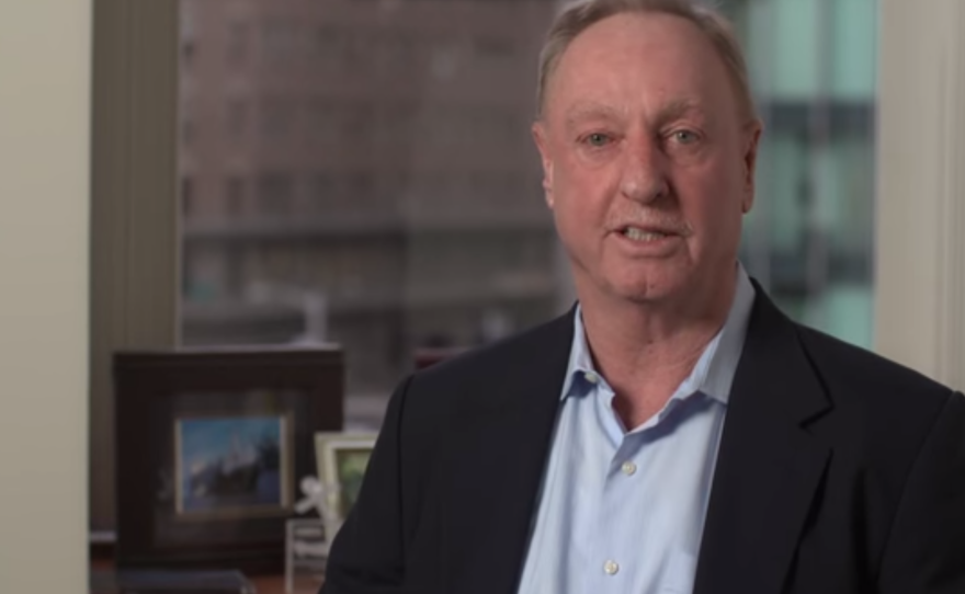 A screen shot of Pacific Maritime Association President and CEO James McKenna issuing a update on contract negotiations in a YouTube video posted Feb. 4, 2015.