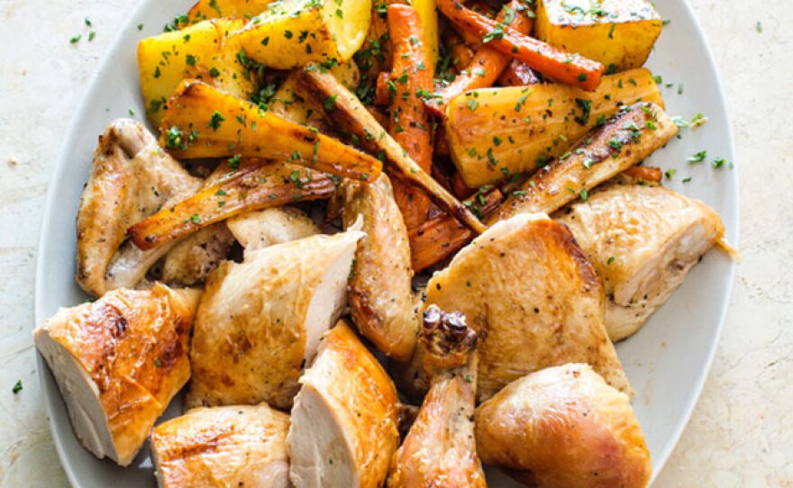 Roast Butterflied Chicken with Rosemary and Garlic