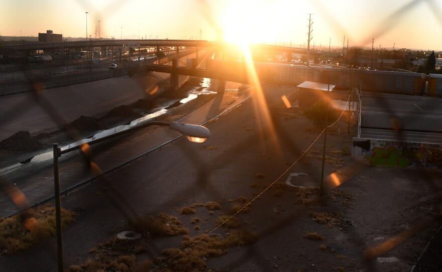 A thin portion of the Rio Grande marks the U.S.-Mexico border in El Paso, which despite being the largest metropolitan area on the Texas border has low voter turnout.