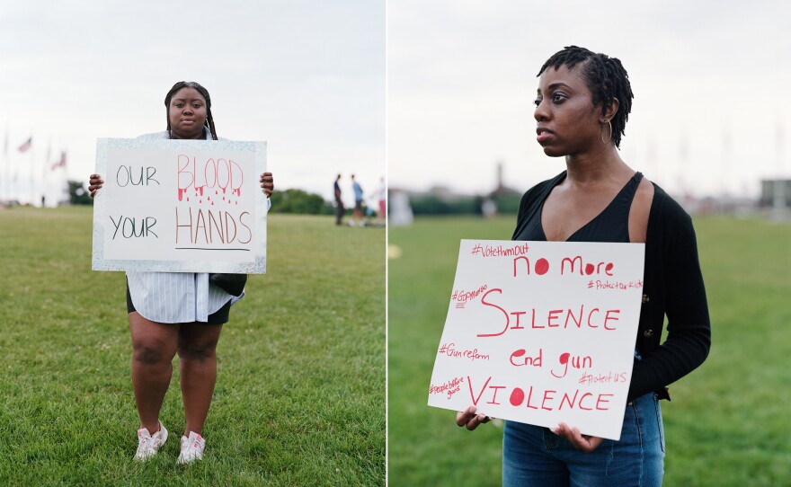 Left: Stacey-Ann Minlo; Right: Tiffany-Ann Osong