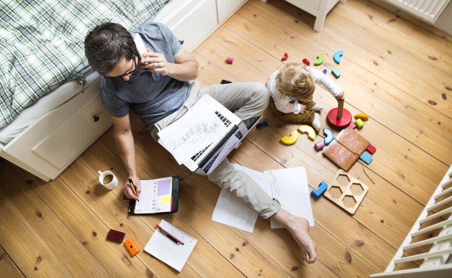 The coronavirus is raising a lot of questions for parents, like what does it mean to work from home while parenting young children?