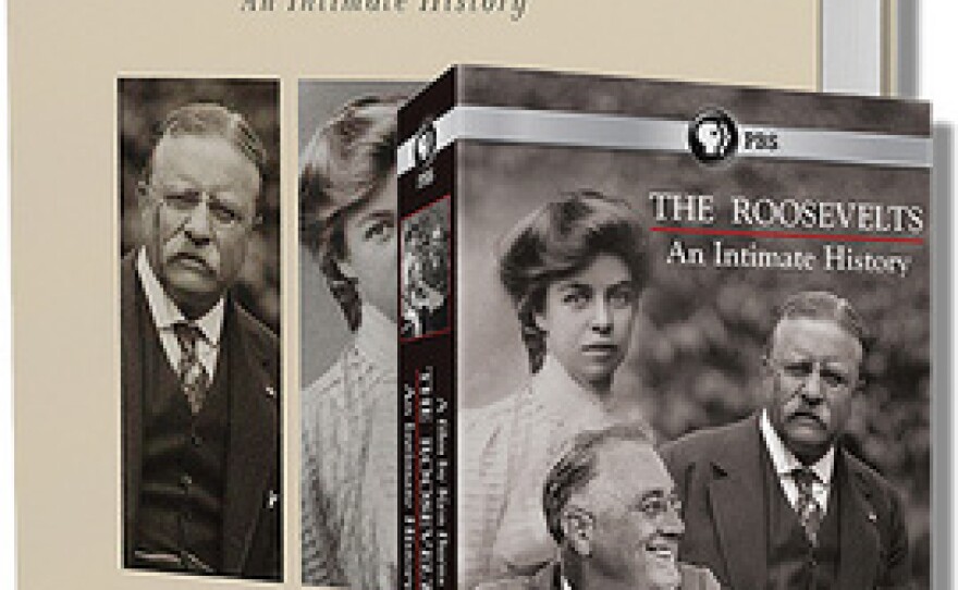 Give at the $180 membership level and receive THE ROOSEVELTS - AN INTIMATE HISTORY 7-DVD set or 7-Blu-ray set. Or give $204 and receive "The Roosevelt's - An Intimate History" book. Or give $360 and receive a combo package including the DVD or Blu-ray set plus the book. This gift includes a KPBS License Plate Frame (if you're a new member).