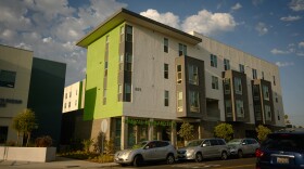 Kimball Highland, a pair of affordable apartment complexes reserved for low-income households built last year, is seen in central National City, California on October 21, 2025.