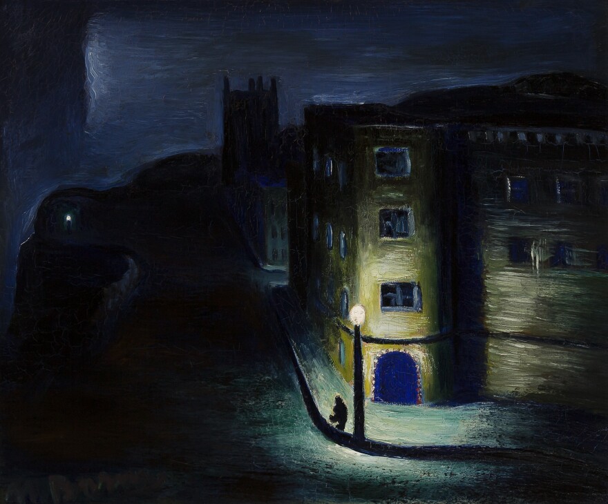 Matthew Barnes' oil on canvas called "Mission Church" (1940).