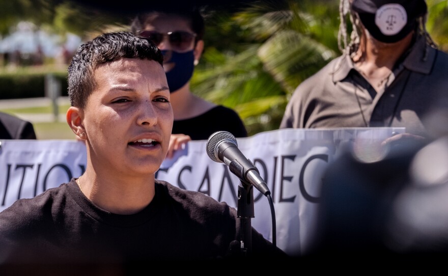Sabrina Weddle's brother Saxon Rodriguez died while in San Diego County jail, San Diego June, 20, 2022.