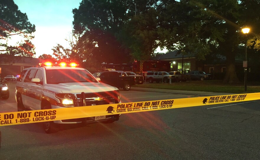 Police said the suspect entered Building Two of the city government complex on Friday afternoon.