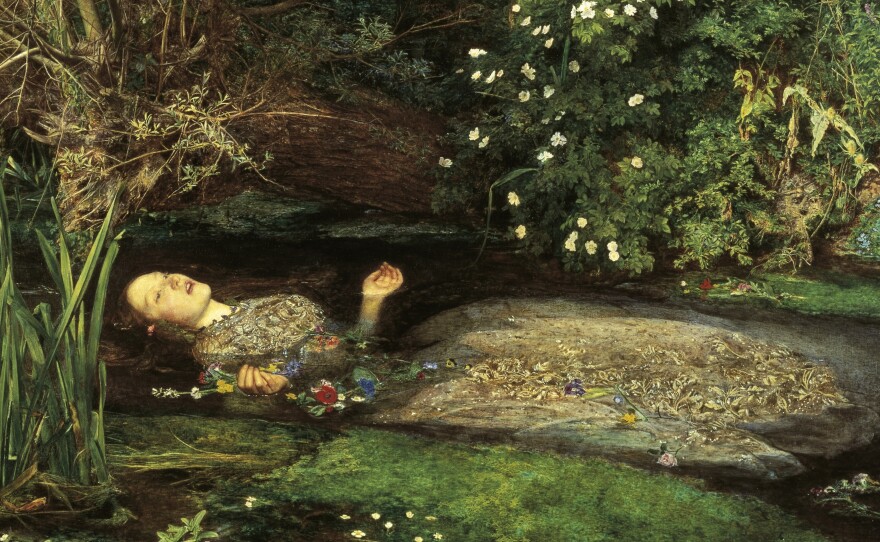 This image shows the painting "Ophelia," by John Everett Millais (1829-1896). Experts say that there's a reason that we're attracted to art and music that depict sadness.