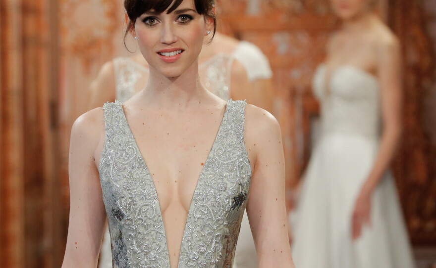 low cut wedding dress trend Low Cut Wedding Dress
