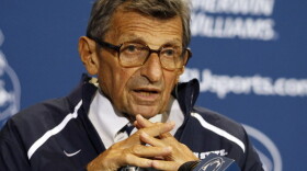 Former Penn State head football coach Joe Paterno in September.