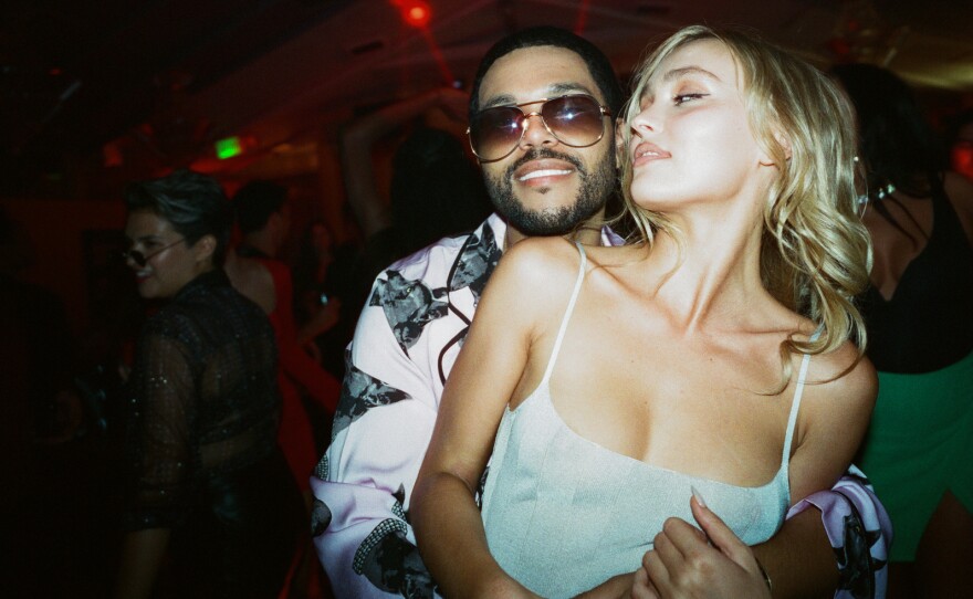 Abel Tesfaye and Lily-Rose Depp.