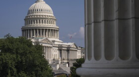 The U.S. Capitol is seen from the Cannon House Office Building on July 22.