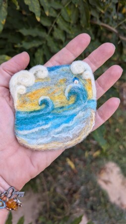 Needle Felting | Wool Felted Sea and Landscapes