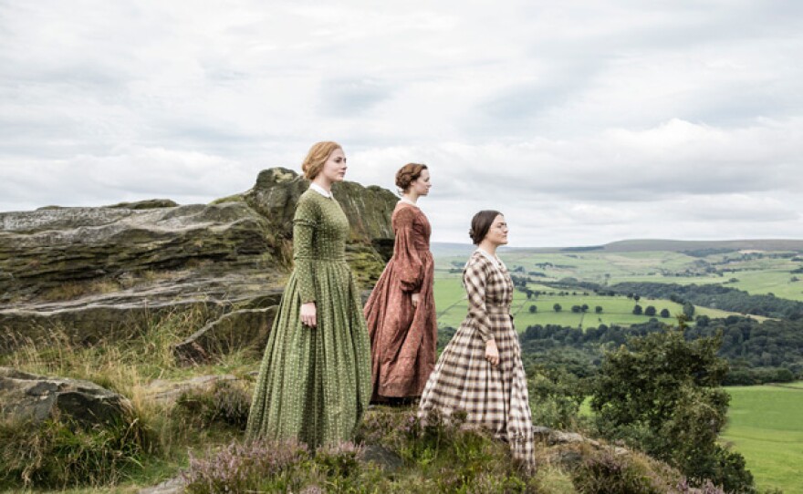 Ann Bronte (CHARLIE MURPHY), Emily Bronte (CHLOE PIRRIE), and Charlotte Bronte (FINN ATKINS).