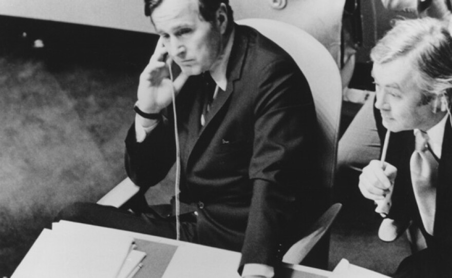 George H. W. Bush as ambassador to the United Nations, 1971.