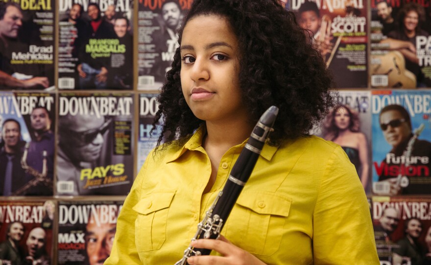 Spring Lake Park High School junior Kia Muleta has been playing the clarinet since fifth grade. Kia wants more diversity in her band music. She is often the only black student in band, where most of the music was composed by white men.