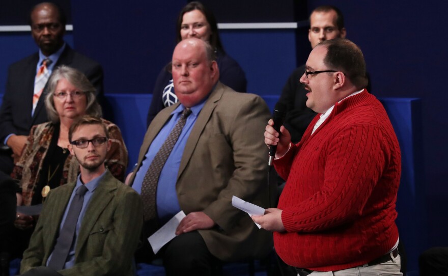 Here's the moment when Ken Bone became a household name. Bone asked a question about energy policy during the second presidential debate in St. Louis.