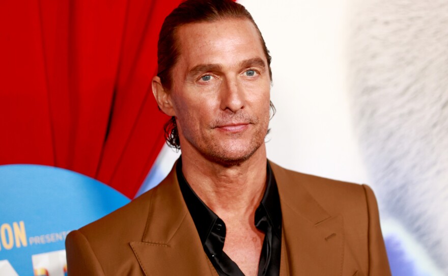 Matthew McConaughey attends a movie premiere on Dec. 12, 2021, in Los Angeles.